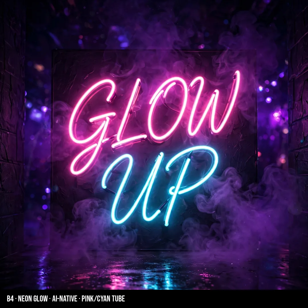 Neon Glow — Click Assets cover design