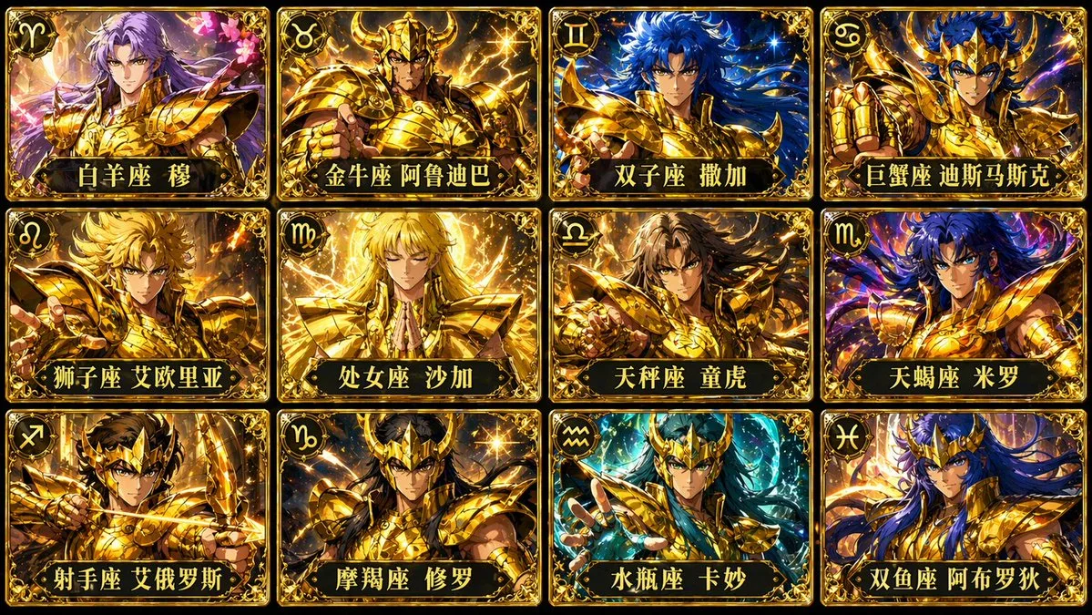Twelve Gold Saints Card Collection sample image