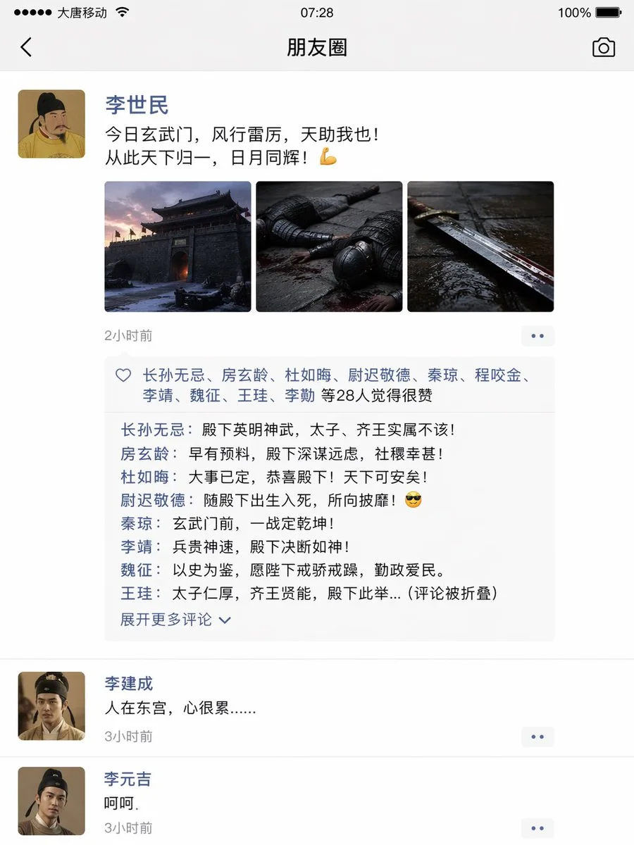 Xuanwu Gate Incident on WeChat Moments sample image