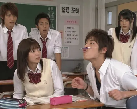 Y2K Japanese Campus Comedy Scene sample image
