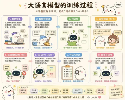 Cute AI Model Training Diagram sample image