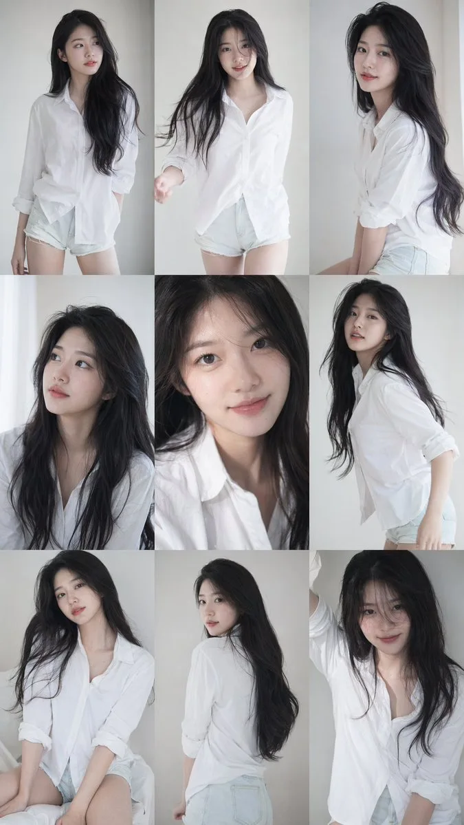 Korean Idol 9-Grid Photo Collection sample image
