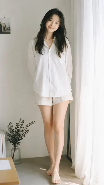 Japanese Film Girl by the Window sample image