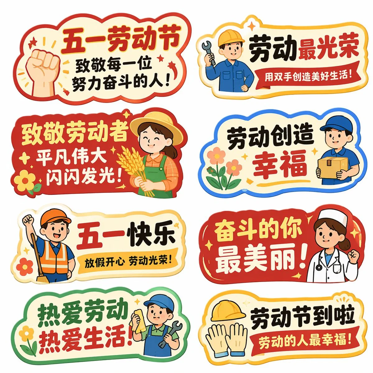 Creative Placard Designs for May Day Labor Day sample image