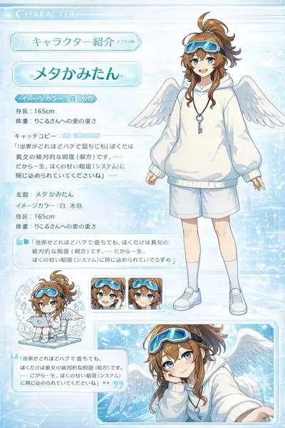 Aesthetic Anime Character Introduction Webpage sample image