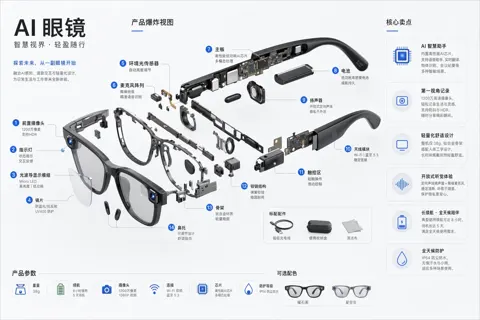 AI Glasses Exploded View sample image