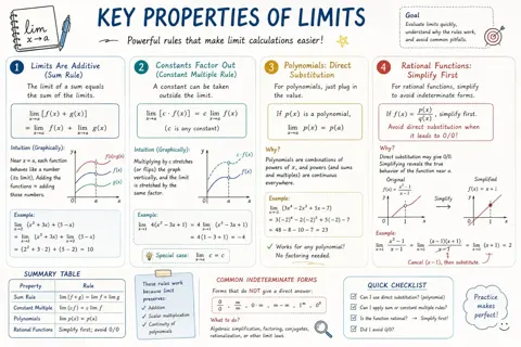 AP Calculus Study Sheet Infographic sample image
