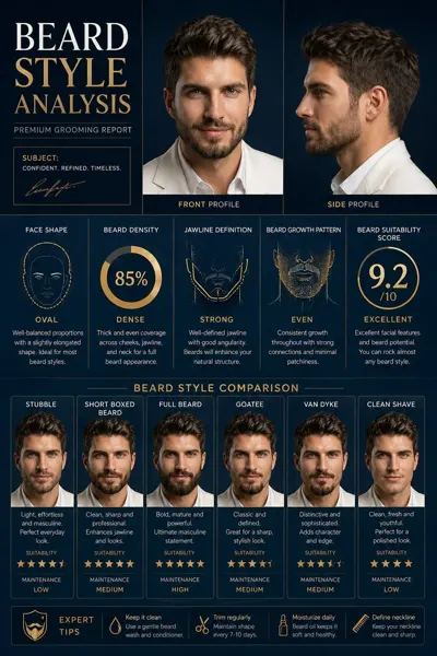 Beard Style Analysis Poster sample image