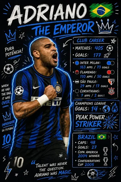 Soccer Player Stats Doodle Poster sample image