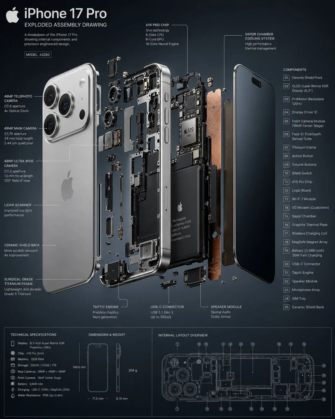 Smartphone Exploded View Diagram sample image