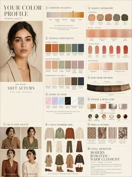 Luxury Personal Color Profile Infographic sample image