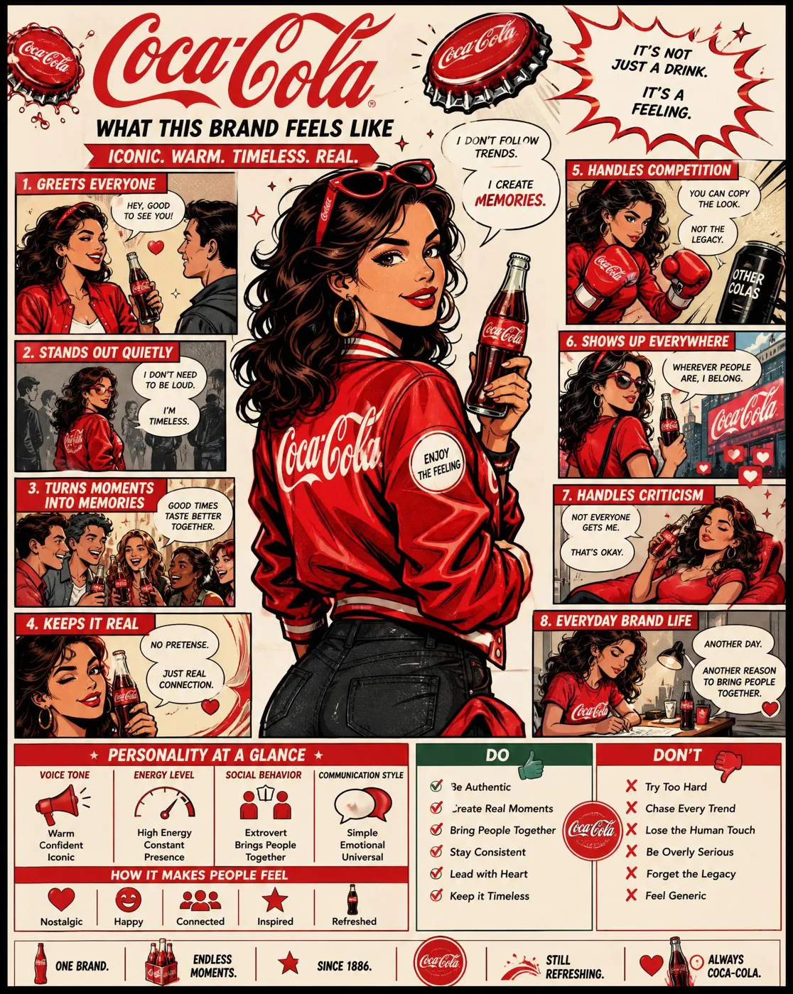 Brand Personality Comic Infographic sample image