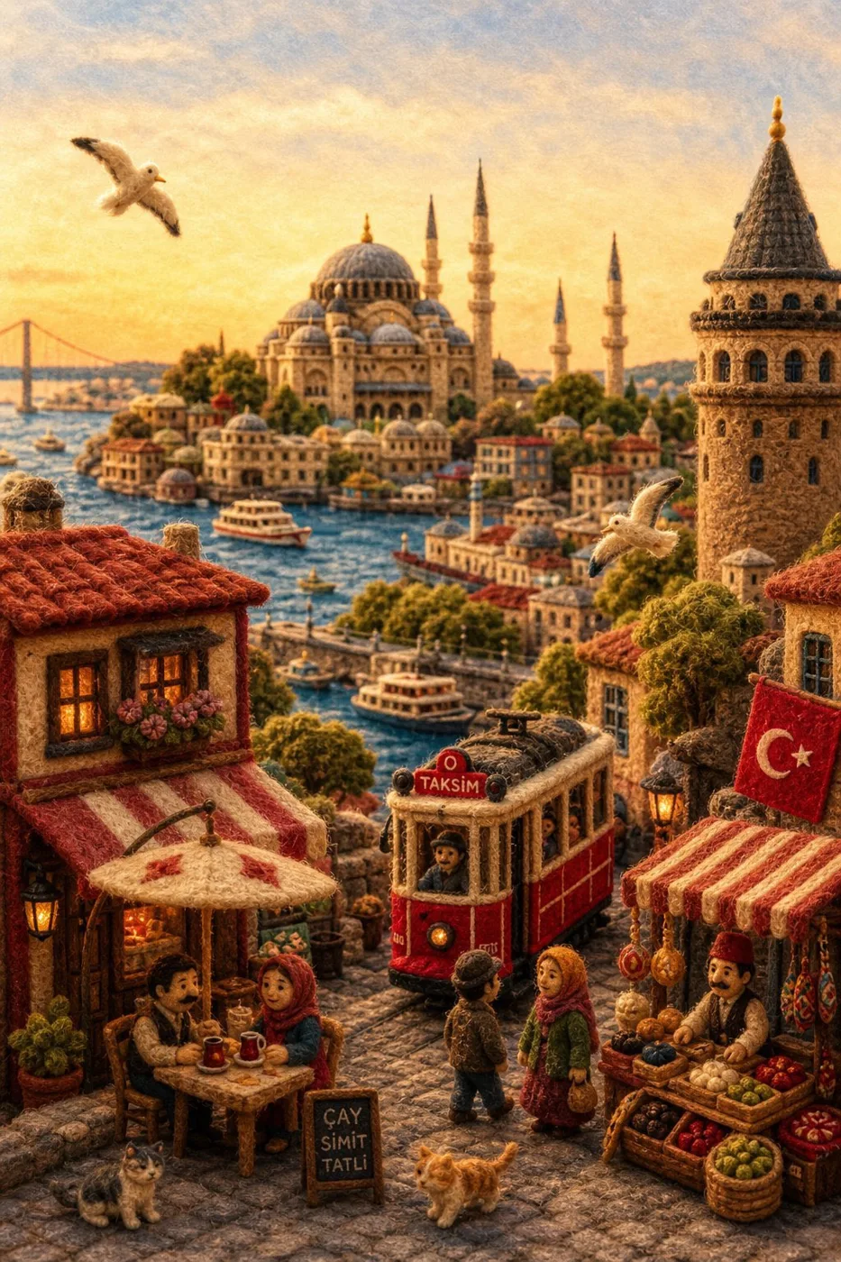 Needle Felt Miniature World of Nations sample image