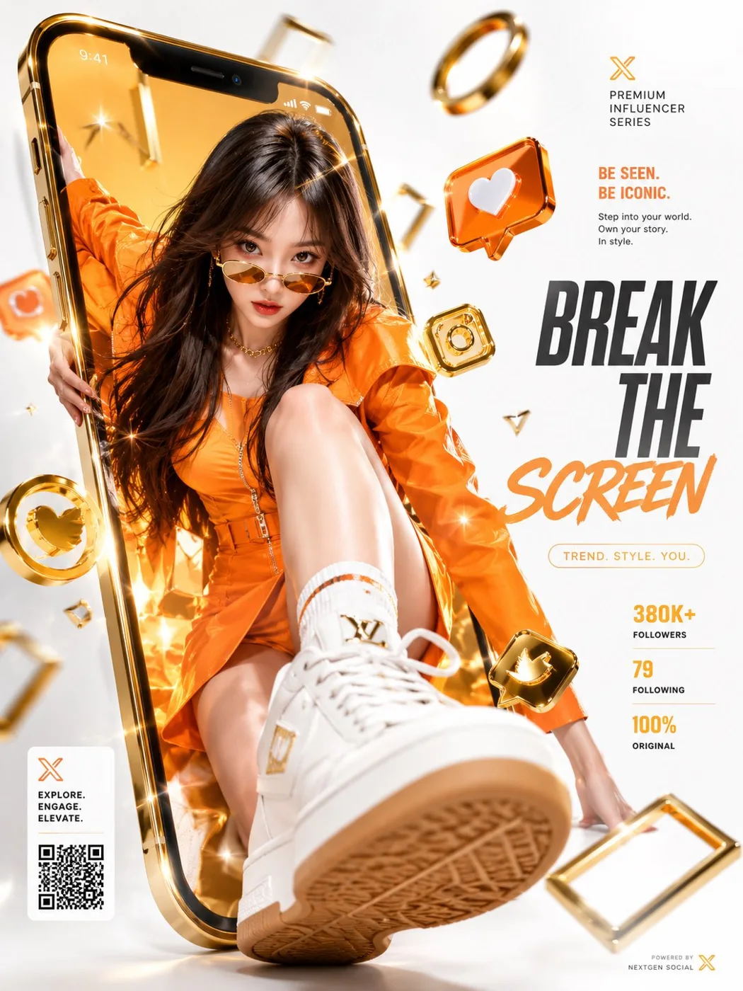 Luxury Social Media Screen-Breaking Commercial sample image