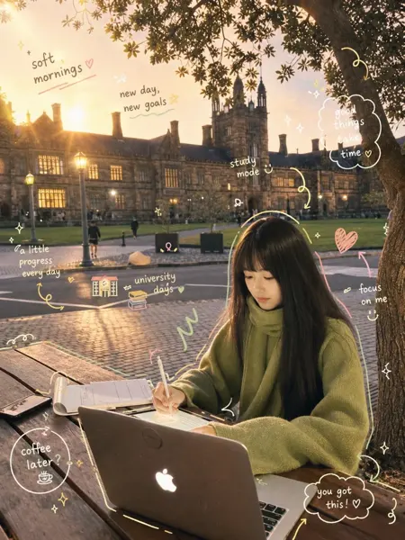 Cozy Academia Study Notes sample image