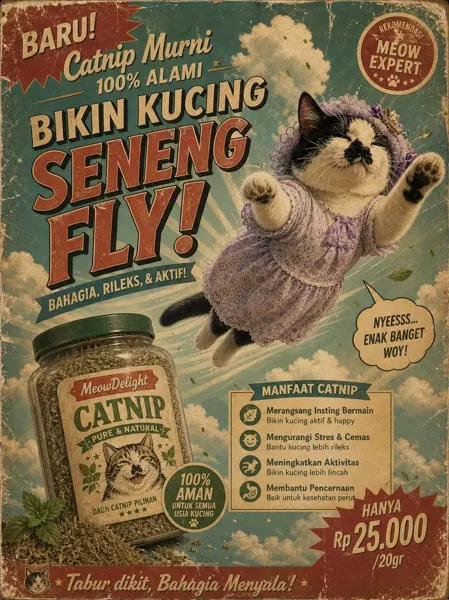 Vintage Indonesian Catnip Ad sample image