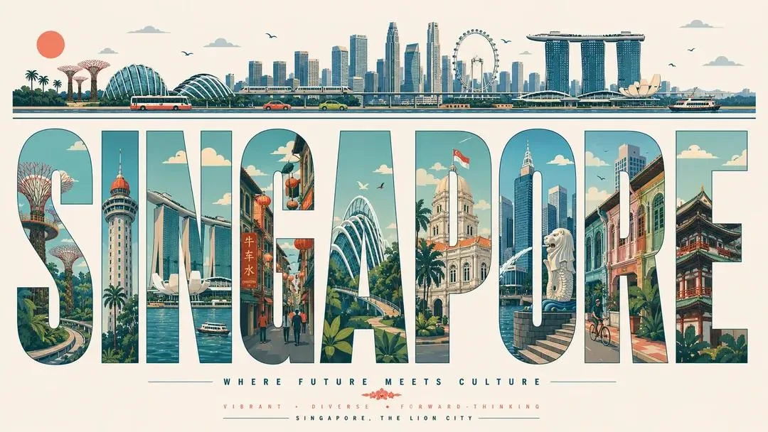 City Typography Travel Poster sample image