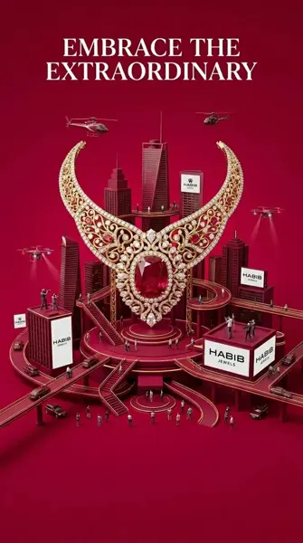Jewelry Miniature City Ad Poster sample image
