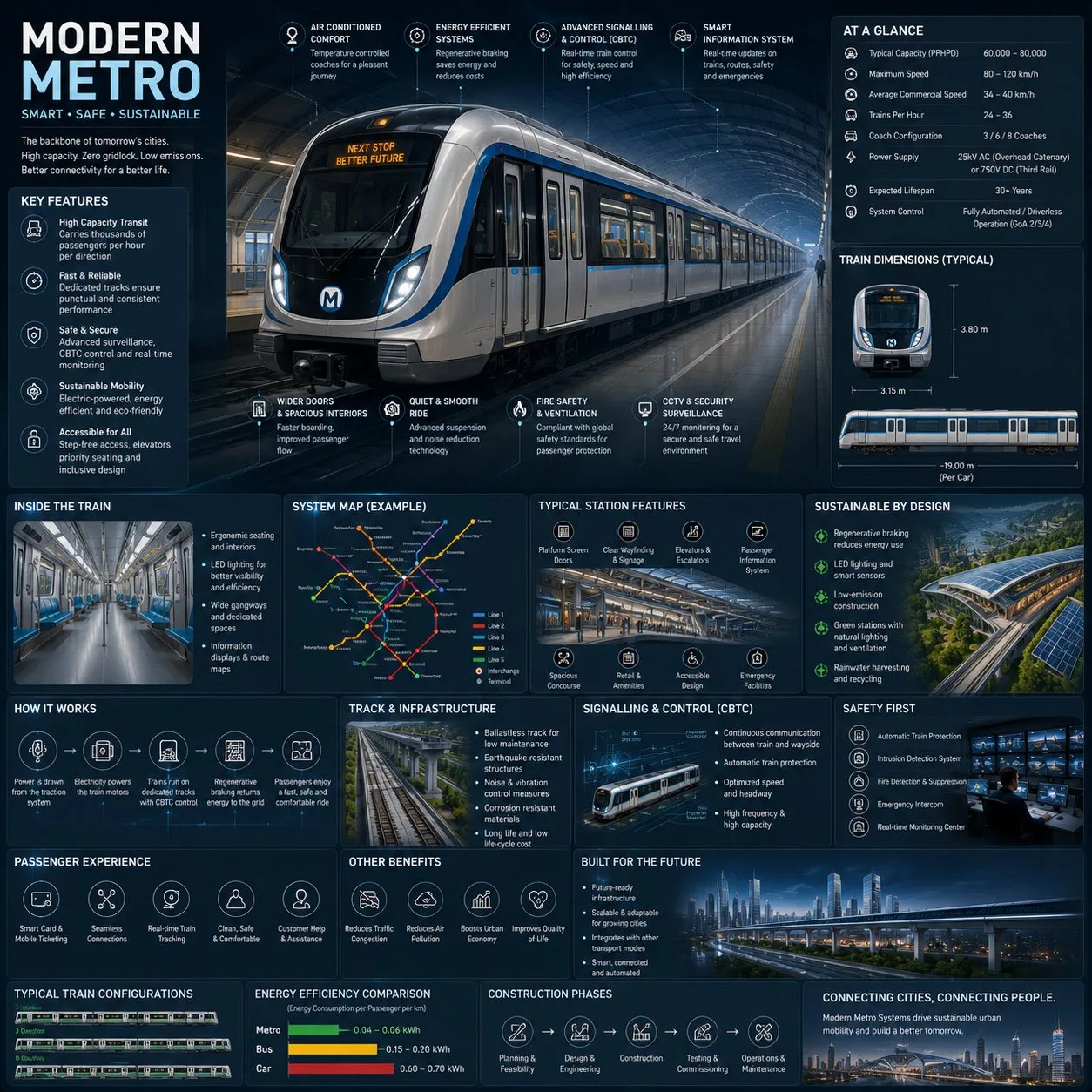 Modern Subway Engineering Infographic sample image