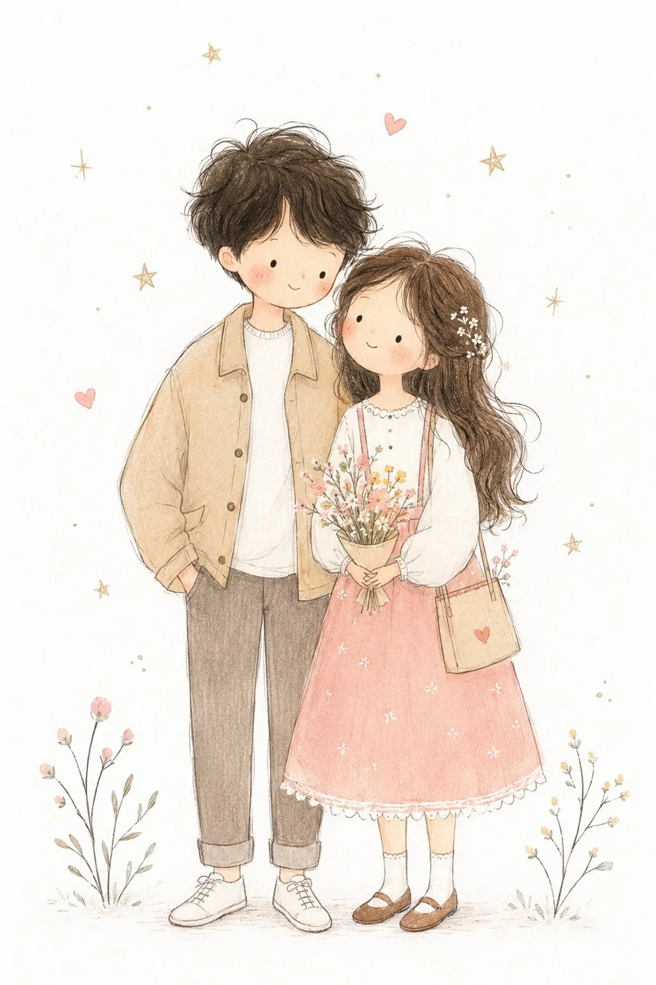Minimalist Fairytale Hand-Drawn Children's Illustration sample image