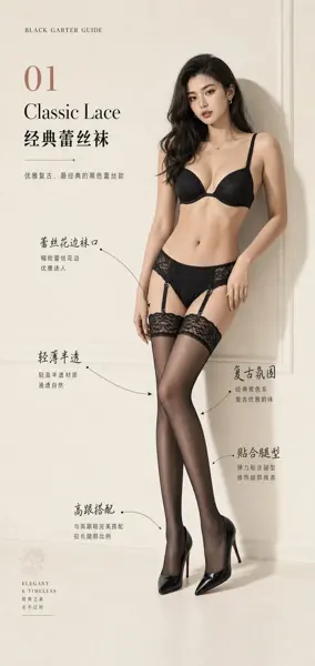 Black Garter Belt Single Item Showcase sample image