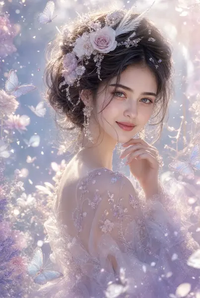 Dreamy Flower Crown Wonderland Portrait sample image