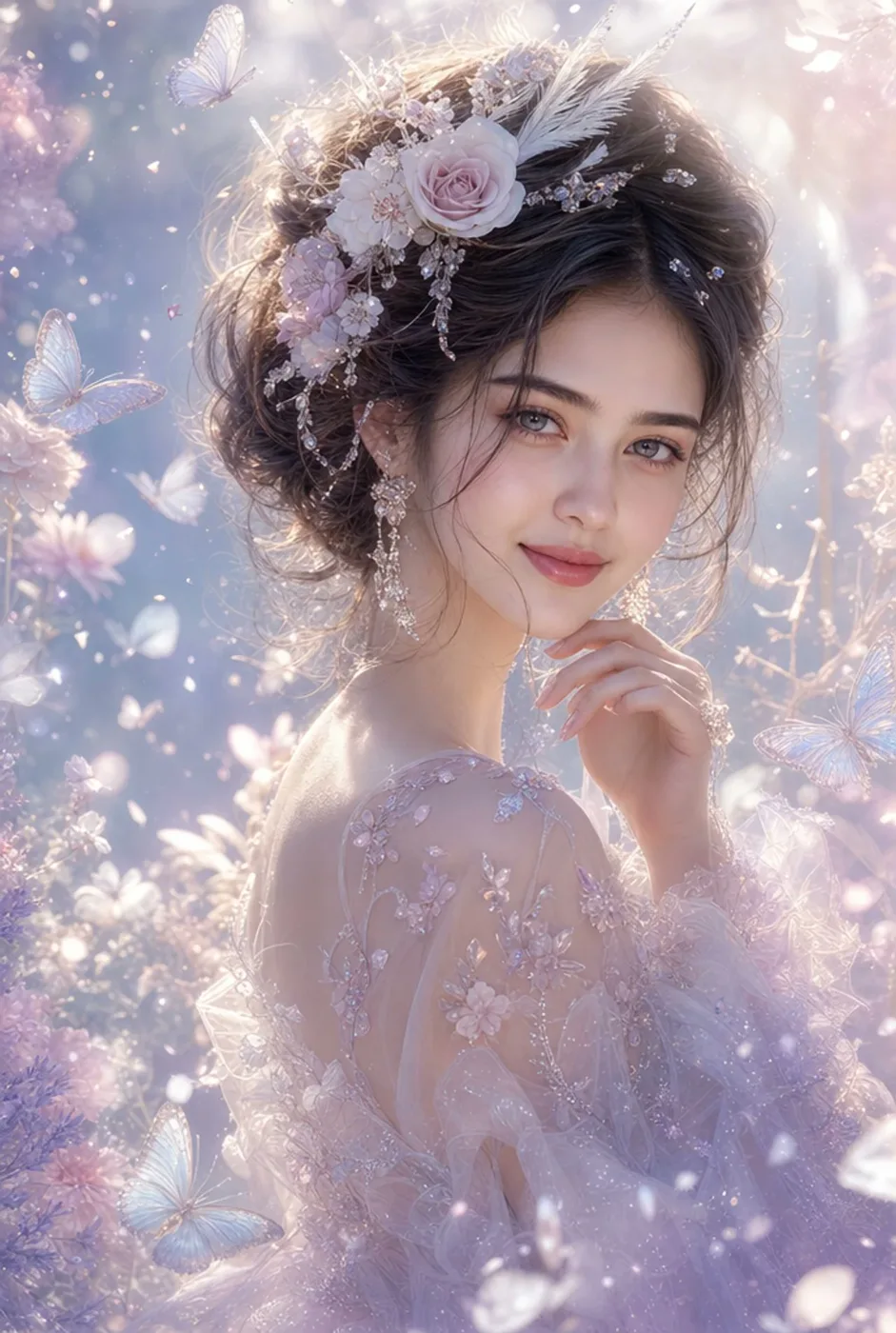 Dreamy Flower Crown Wonderland Portrait sample image