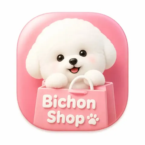 Bichon Shop Skeuomorphic App Icon sample image