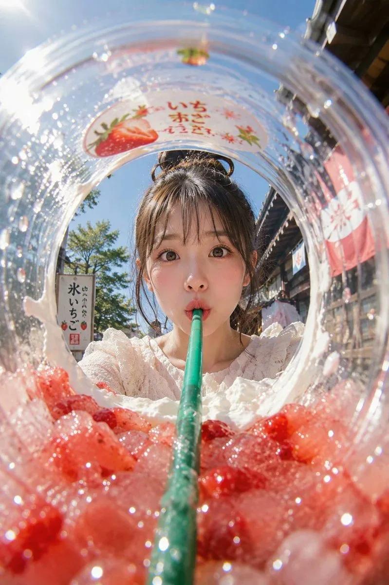 In-Cup Fisheye Summer Iced Drink Ad sample image