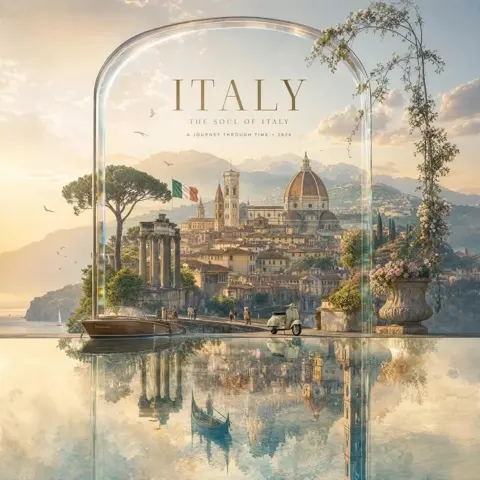 Crystal Frame Country Travel Ad Poster sample image